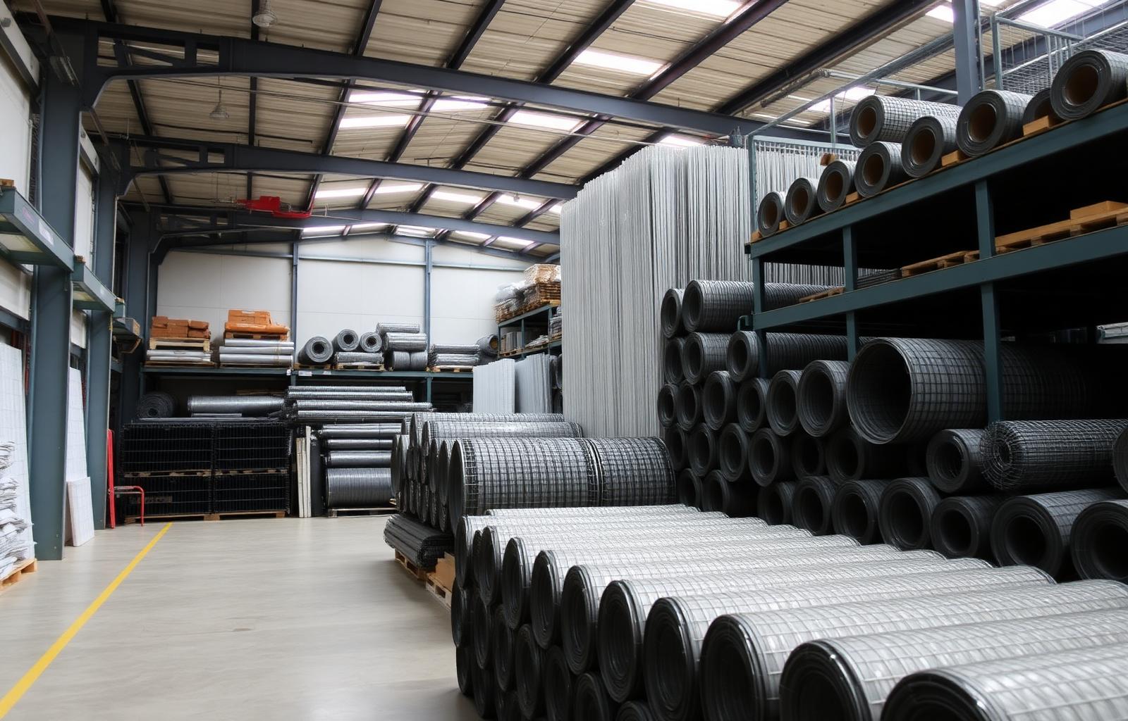 Teamco wire mesh inventory warehouse in Houston